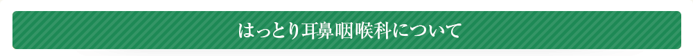 はっとり耳鼻咽喉科について